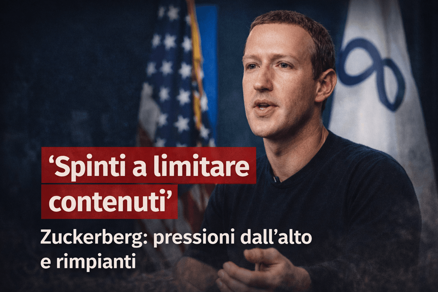 Pressioni USA su META